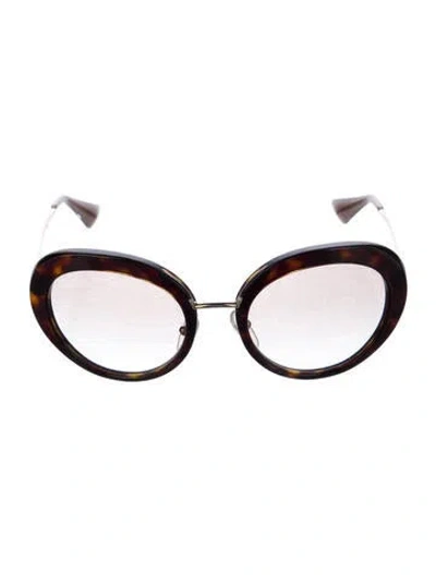 Pre-owned Prada Oversize Gradient Sunglasses In Brown