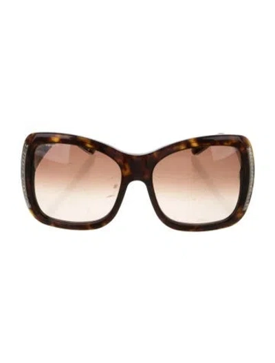 Pre-owned Prada Oversize Gradient Sunglasses In Brown
