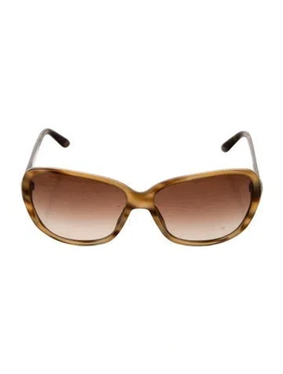 Pre-owned Prada Oversize Gradient Sunglasses In Brown