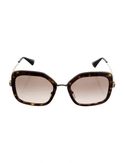 Pre-owned Prada Oversize Gradient Sunglasses In Brown