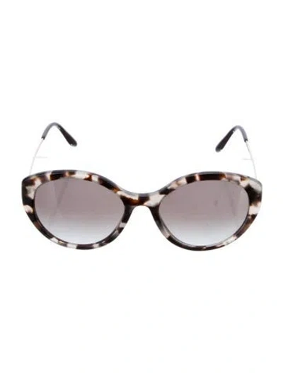 Pre-owned Prada Oversize Gradient Sunglasses In Brown