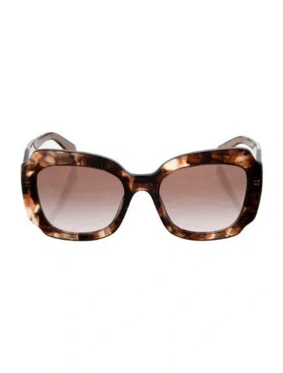 Pre-owned Prada Oversize Gradient Sunglasses In Brown