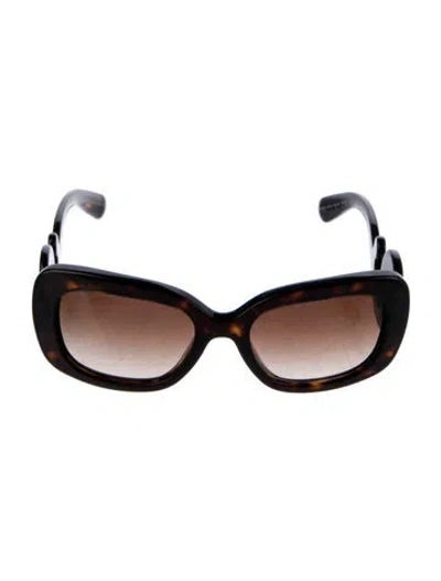 Pre-owned Prada Oversize Gradient Sunglasses In Brown