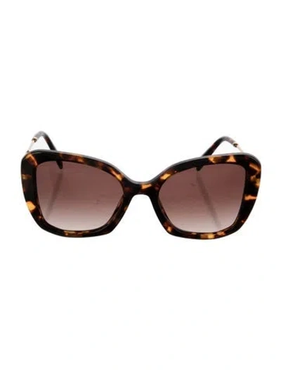 Pre-owned Prada Oversize Gradient Sunglasses In Brown