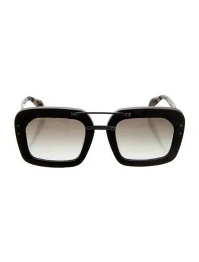 Pre-owned Prada Oversize Gradient Sunglasses In Brown