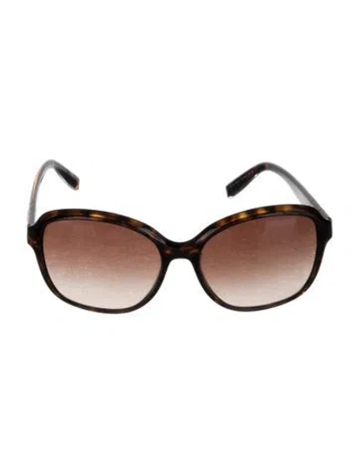 Pre-owned Prada Oversize Gradient Sunglasses In Brown