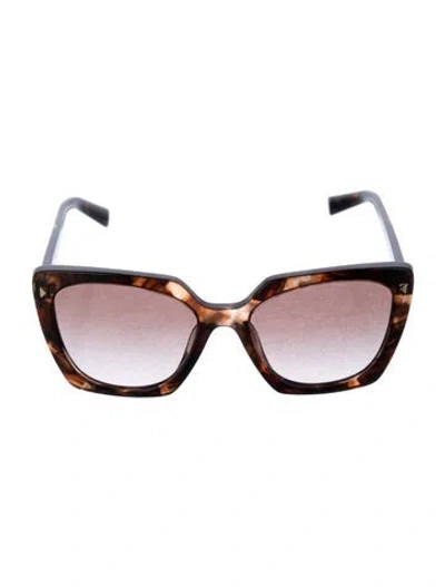 Pre-owned Prada Oversize Gradient Sunglasses In Brown