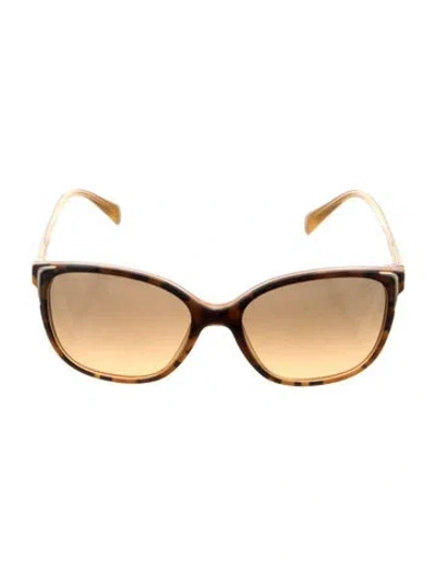 Pre-owned Prada Oversize Gradient Sunglasses In Brown