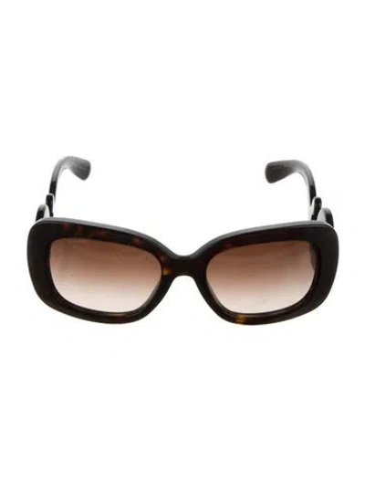 Pre-owned Prada Oversize Gradient Sunglasses In Brown