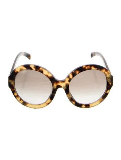 Pre-owned Prada Oversize Gradient Sunglasses In Brown