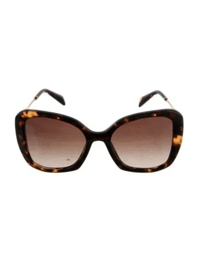Pre-owned Prada Oversize Gradient Sunglasses In Brown