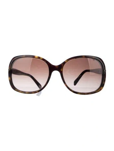 Pre-owned Prada Oversize Gradient Sunglasses In Brown