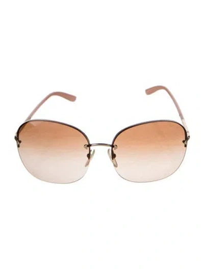 Pre-owned Prada Oversize Gradient Sunglasses In Brown/pink
