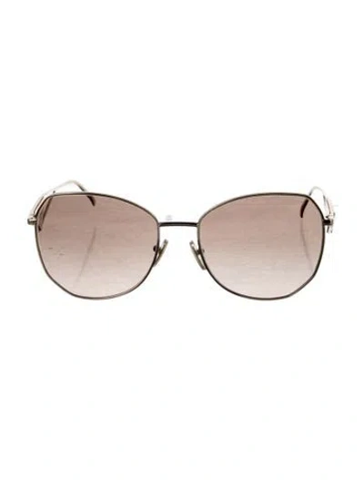 Pre-owned Prada Oversize Gradient Sunglasses In Gold