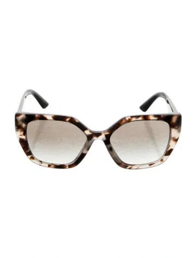 Pre-owned Prada Oversize Gradient Sunglasses In Gray