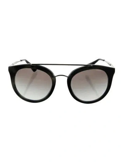 Pre-owned Prada Oversize Gradient Sunglasses In Gray