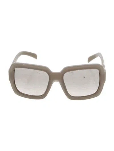 Pre-owned Prada Oversize Gradient Sunglasses In Neutral
