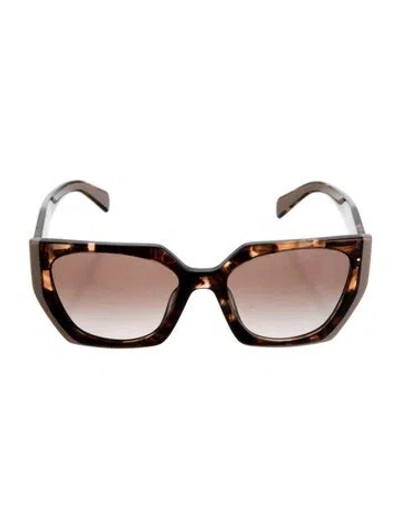 Pre-owned Prada Oversize Gradient Sunglasses In Neutral
