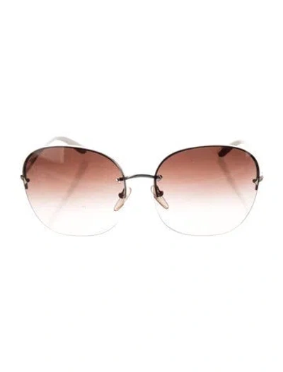 Pre-owned Prada Oversize Gradient Sunglasses In Neutrals