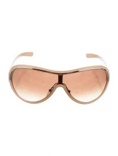 Pre-owned Prada Oversize Gradient Sunglasses In Neutrals