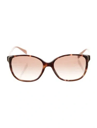 Pre-owned Prada Oversize Gradient Sunglasses In Pink