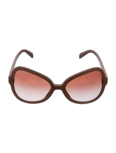 Pre-owned Prada Oversize Gradient Sunglasses In Pink