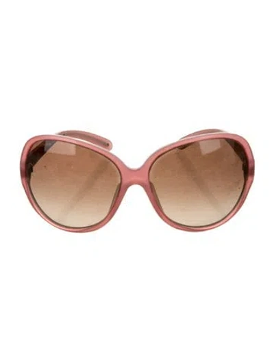 Pre-owned Prada Oversize Gradient Sunglasses In Pink