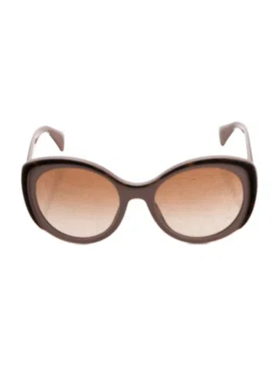 Pre-owned Prada Oversize Gradient Sunglasses In Pink
