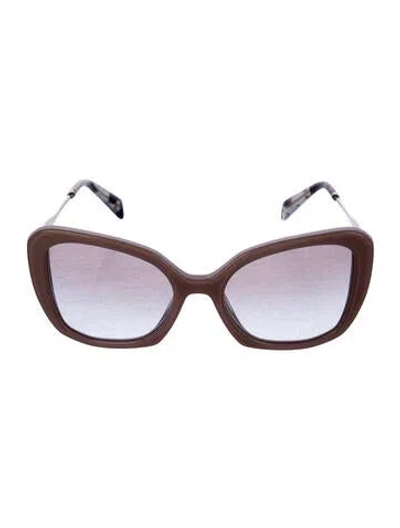 Pre-owned Prada Oversize Gradient Sunglasses In Pink