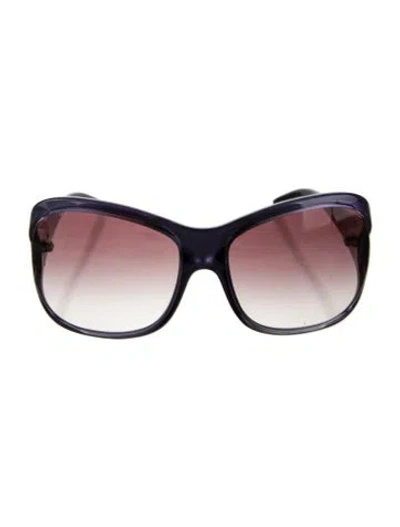 Pre-owned Prada Oversize Gradient Sunglasses In Purple