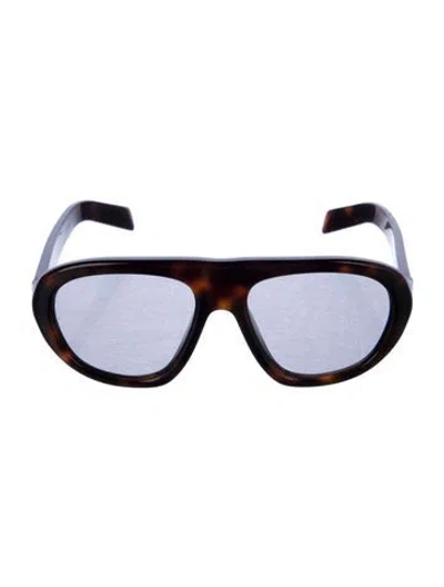 Pre-owned Prada Oversize Gradient Sunglasses W/ Tags In Brown