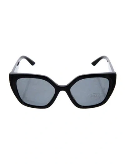 Pre-owned Prada Oversize Tinted Sunglasses In Black