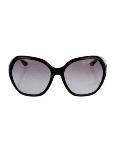 Pre-owned Prada Oversize Tinted Sunglasses In Black