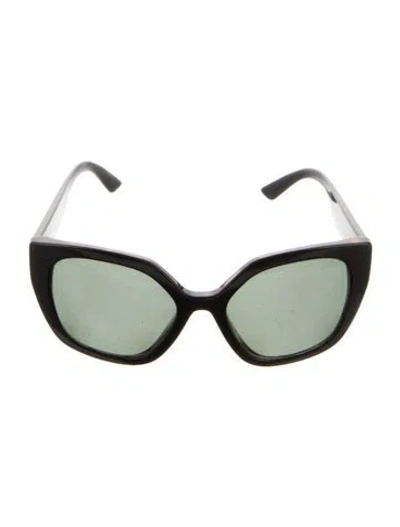 Pre-owned Prada Oversize Tinted Sunglasses In Black