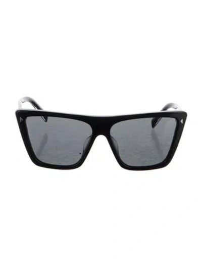 Pre-owned Prada Oversize Tinted Sunglasses In Black