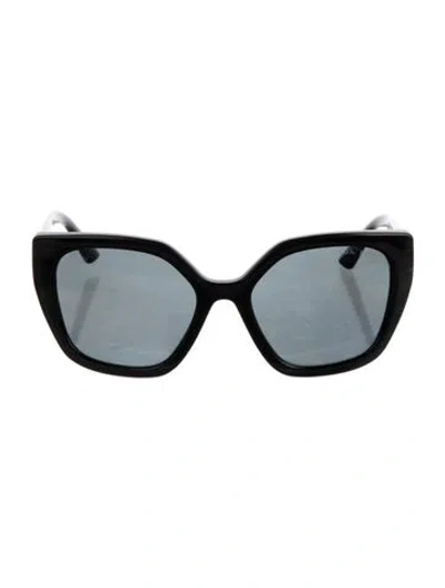 Pre-owned Prada Oversize Tinted Sunglasses In Black