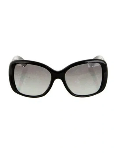 Pre-owned Prada Oversize Tinted Sunglasses In Black