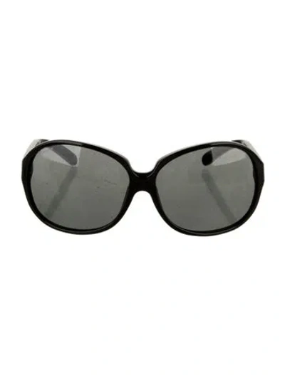 Pre-owned Prada Oversize Tinted Sunglasses In Black