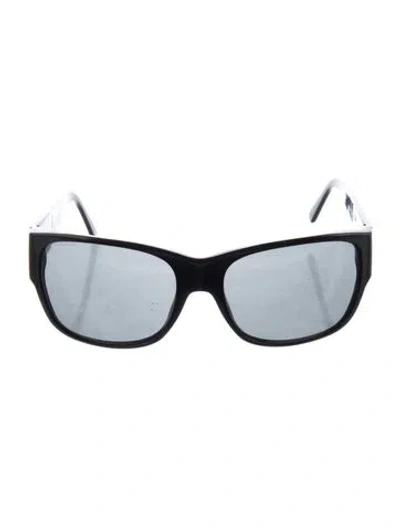 Pre-owned Prada Oversize Tinted Sunglasses In Black