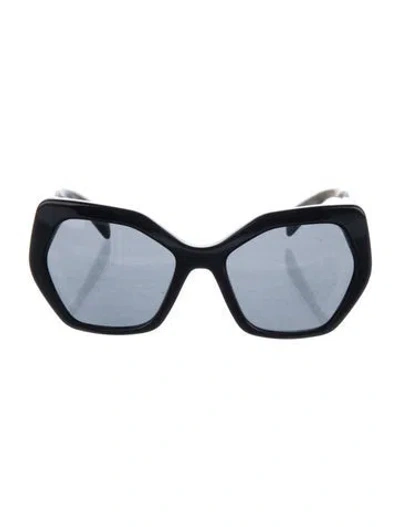 Pre-owned Prada Oversize Tinted Sunglasses In Black