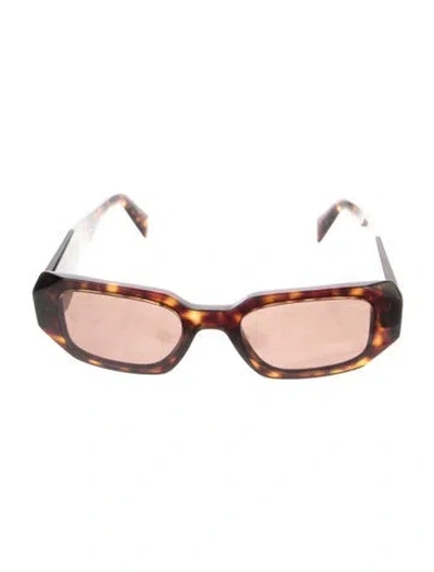 Pre-owned Prada Oversize Tinted Sunglasses In Blue
