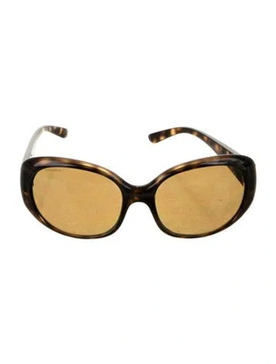 Pre-owned Prada Oversize Tinted Sunglasses In Brown