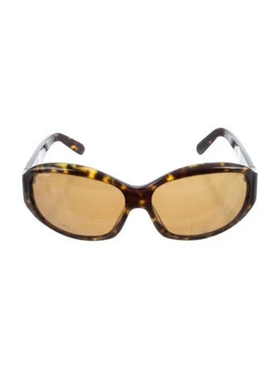 Pre-owned Prada Oversize Tinted Sunglasses In Brown