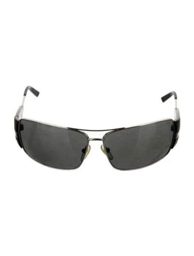 Pre-owned Prada Oversize Tinted Sunglasses In Gray