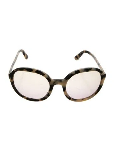 Pre-owned Prada Oversize Tinted Sunglasses In Neutrals