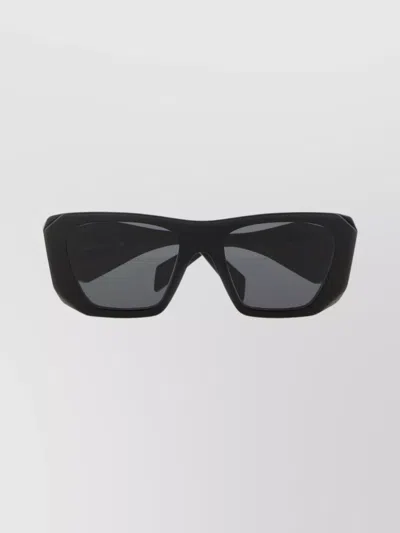 Prada Oversized Acetate Sunglasses Thick Frame In Black