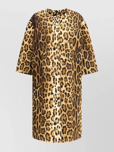 PRADA OVERSIZED ANIMAL PRINT COAT