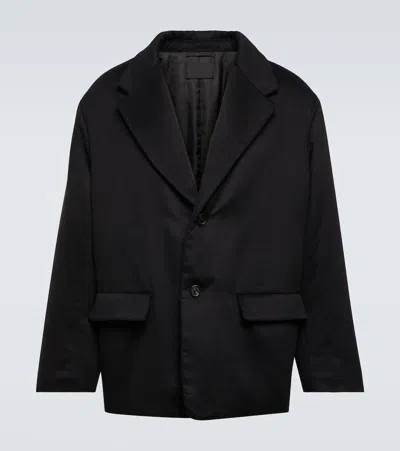 Prada Oversized Cashmere Blazer In Black