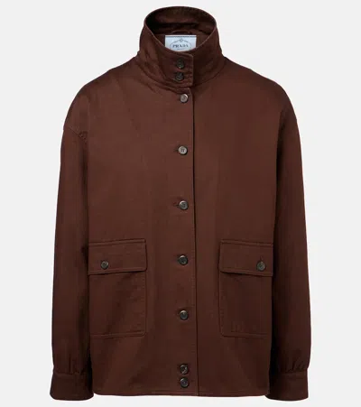 Prada Oversized Cotton Field Jacket