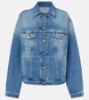 Prada Oversized Denim Jacket In Blue